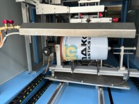 Servo Shuttle 1 Color cilíndrico barril plástico cubo contenedor impresora rotativa Uv máquina de serigrafía