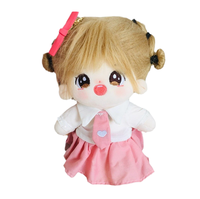 Poupée en peluche brodée super douce de 20 cm, mignonne et petite, unisexe, jouet anti-stress, cadeau promotionnel, poupées de dessin animé à faire soi-même pour fêtes, tendance