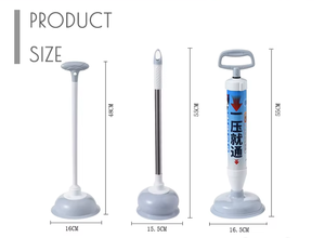 YISHUA, duradero, Flexible, desatascador de drenaje de <span class=keywords><strong>inodoro</strong></span>, TPR/Goma/Material de taza de acero inoxidable para inodoros de baño - Product Image 2