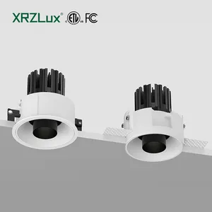 XRZLux ETL שקוע תאורת לד למטה 10W 15W 220V אלומיניום אנטי בוהק זרקורי תקרת LED גופי תאורה פנימית יוקרתיים