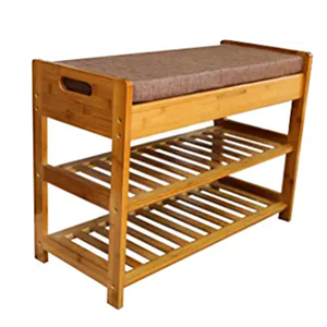 Zapateras De Madera Modern Shoe Rack Organizer 2 Tier Organizing Rack Bamboo Shoe <strong>Storage</strong> <strong>Bench</strong> With <strong>Seat</strong> for Shoes - Product Image 1