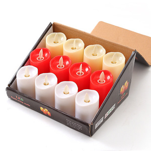 Bougie électronique LED sans flamme, cylindrique, pour décorations de Noël, de mariage et d'anniversaire - Product Image 4