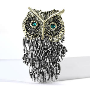 Yeni Seks Yaratıcı Ağır Sanayi Kolye Baykuş Broş Hem Erkekler Hem de Kadınlar için High-<span class=keywords><strong>end</strong></span> Ziyafet Atmosferi Hediye Takı - Product Image 1