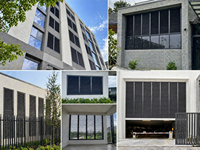 Fabricant de persiennes en aluminium sur mesure, panneaux de ventilation pour murs extérieurs, système de pare-soleil pour façade de bâtiment, vente en gros