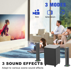 2024 mới 120W Sub Woofer speakerbt 2.1 <span class=keywords><strong>PC</strong></span> âm thanh bar rạp hát tại nhà AUX có dây vòm <span class=keywords><strong>stereo</strong></span> Soundbar TV Loa - Product Image 3