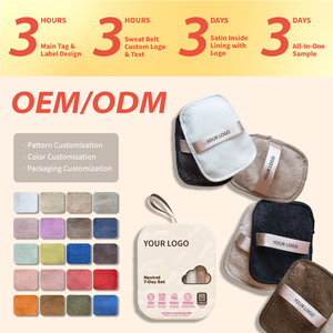 Mềm sợi nhỏ mặt khăn có thể giặt sợi nhỏ mặt vải trang điểm Remover vải tái sử dụng trang điểm Remover Pads trang điểm Remover Pad - Product Image 2