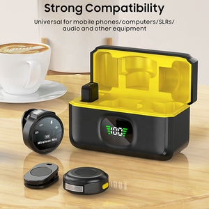 <span class=keywords><strong>Android</strong></span> Smartphone için kablosuz yaka mikrofonu Ultra hafif akülü yaka Mic Video kayıt için TikTok Vlog - Product Image 5