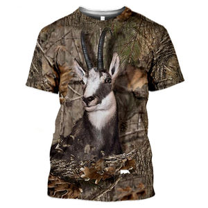 T-<span class=keywords><strong>shirt</strong></span> à manches courtes pour homme et <span class=keywords><strong>femme</strong></span>, style décontracté, motif <span class=keywords><strong>Camouflage</strong></span>, Animal de chasse, lapin, 3d, mode, rue - Product Image 4