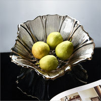 Luxe glazen fruitschaal van hoge kwaliteit voor tafeldecoratie
