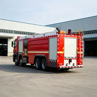Nouveau camion de sauvetage et de lutte contre les incendies 8x4 avec réservoir de 5001-7000 L, moteur diesel de 351-450 ch, transmission manuelle