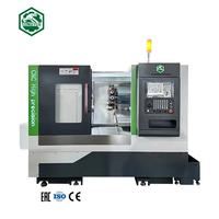 Tour CNC à 3 axes horizontaux automatiques CK52PT avec poste à outils intégré et base en fonte épaissie pour éliminer les vibrations de coupe