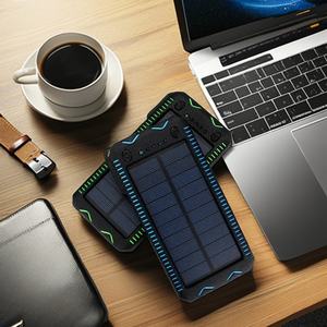 Producto de Moda, Cargador Solar de Alta Capacidad de 12000mAh/10000mAh con Carga Rápida de 5W, Resistente al Agua y con Doble Luz LED - Product Image 3