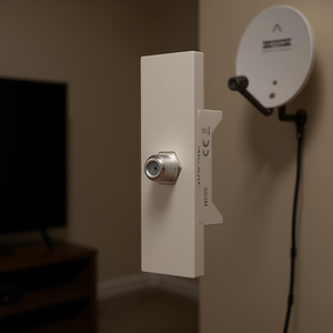 Connecteur coaxial RF femelle ZEN Line Direct, type Sat Socket, couleur sable - Product Image 3