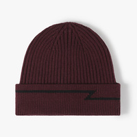 Haute qualité en gros hiver doublé polaire crâne Beanie épais chaud bonnet tricoté pour les femmes motif de Camouflage personnalisé