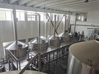 Système de brassage de bière clé en main le plus vendu, professionnel, 3000L, 3500L, 5000L, Fermenteur de bière artisanale, Système de nettoyage CIP, SUS304/SUS316