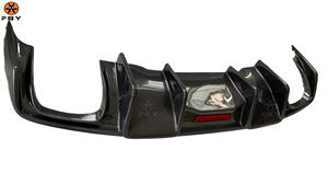 חם kb בסגנון סיבי פחמן סיבי פגוש אחורי מפזר עבור <span class=keywords><strong>audi</strong></span> <span class=keywords><strong>a4</strong></span> קו S4 b8.5 2013-2016 באיכות גבוהה איכות אחורי פגוש אחורי שפה - Product Image 5