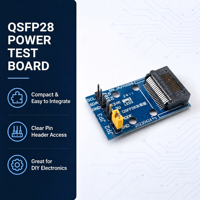 Carte de test d'alimentation QSFP28 3,3 V CC, dispositif de vieillissement pour transceiver optique 100G, pour la vérification et les tests d'interconnexion des centres de données
