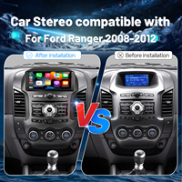 Radio de Coche Android de 9 Pulgadas para Ford Ranger 2011-2016, Quad Core, CarPlay Inalámbrico, Android Auto, GPS, Pantalla Táctil, Reproductor Multimedia