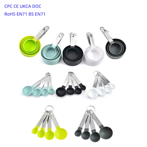 Juego <span class=keywords><strong>de</strong></span> <span class=keywords><strong>Tazas</strong></span> y Cucharas <span class=keywords><strong>Medidoras</strong></span> Apilables con Logotipo Personalizado, Herramientas <span class=keywords><strong>de</strong></span> Medición <span class=keywords><strong>de</strong></span> Alimentos Secos y Líquidos para <span class=keywords><strong>Cocina</strong></span>, OEM ODM, con Empaque <span class=keywords><strong>de</strong></span> Marca Privada - Product Image 2