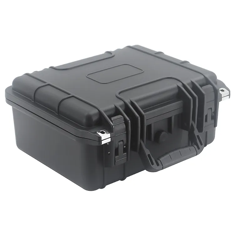 Black PP Material Dustproof Equipment Carrying Tool Storage Case Lined Shockproof Foam Rugged IP67 Hard Plastic Waterproof Case