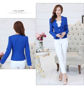 Traje de Primavera para Mujer, Tallas S-2XL, Chaqueta Coreana Elegante Estilo OL, Abrigo de un Solo Botón, Manga Larga, Top Corto - Product Image 5