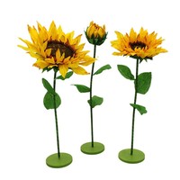 Nouvelle fleur géante en papier tournesol faite à la main pour vitrine, décoration de mariage, fleur artificielle surdimensionnée