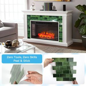 Usine directe 12*12 ''peler et coller moderne étanche fausse brique métro dosseret <span class=keywords><strong>carrelage</strong></span> pour cuisine <span class=keywords><strong>salle</strong></span> <span class=keywords><strong>de</strong></span> <span class=keywords><strong>bain</strong></span> hôtel murs - Product Image 3