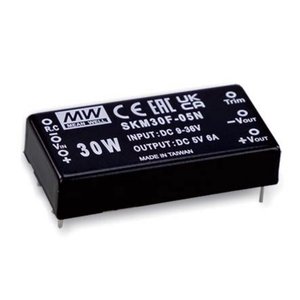 มีนเวลล์ Skm30f 05n ดีซี ดีซี คอนเวอร์เตอร์ 30w 5v 6a อินพุต 9 36v บอร์ดเมาท์ ผลิตในไต้หวัน - Product Image 1