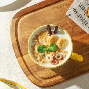 Mug en céramique adorable, peint à la main avec une poignée en forme de lune, tasse créative pour le petit-déjeuner, vaisselle de cuisine, tasses à lait, thé, café, pour un cadeau d'anniversaire - Product Image 2