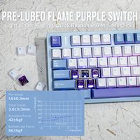 Teclado Mecánico Aula M75 con Montaje Gasket, Calidad Premium, Triple Modo, Retroiluminación Personalizable, Baja Latencia para Configuración de Juegos Profesional
