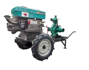 Titans 32HP diesel motor pump with wheel for Agriculture rain gun sprinkler farm irrigation system