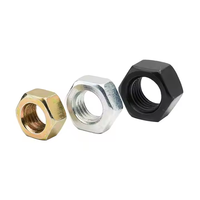 Mur Baut Hexagonal DIN934 Baja Karbon Lapisan Oksida Hitam Kelas 8.8 10.9 12.9 Pengikat Industri untuk Mesin