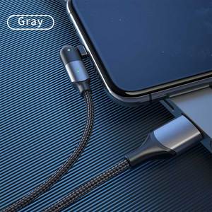 <span class=keywords><strong>1</strong></span>,2 M indicador LED transmisión de alta velocidad USB 2,0 2.4A rápido de Carga giratoria 180 codo Teléfono <span class=keywords><strong>Cable</strong></span> para el juego - Product Image 5