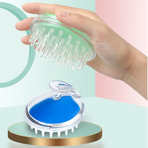Shampooing artefact tête shampooing peigne de massage brosse à shampooing en silicone démanger bébé peigne de bain - Product Image 3