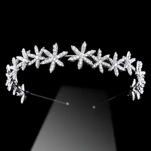 ML1255 moda gelin yıldız bandı Rhinestones Hairband düğün Headdress