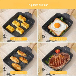 Non-Stick Coated Frying <b>Pan</b> With Wooden Handle Aluminum Cookware Induction Non-stick Die Cast Frypan - Product Image 5