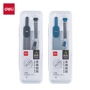 Deli Metal Compass VC1 2B Lead Core Student Exam Drawing Drafting Tool - Product Image 1