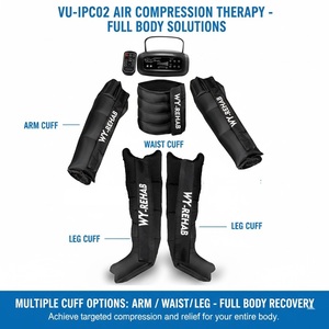 Appareil de massage par compression d'air 3-en-1 certifié CE MDR pour le <span class=keywords><strong>drainage</strong></span> <span class=keywords><strong>lymphatique</strong></span> des bras, des jambes et de la taille, et la relaxation musculaire de tout le corps - Product Image 2