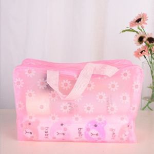 <b>Toiletry</b> Bag <b>Storage</b> Rectangle 1-3L PVC Transparent Cute Bathroom Travel Use - Product Image 2