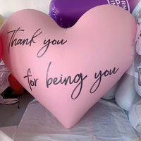 Grand ballon cœur gonflable personnalisé pour la Saint-Valentin, idéal pour les déclarations d'amour et comme article promotionnel pour la décoration d'événements