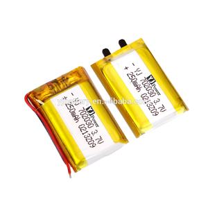 KC BIS UL1642 IEC62133 UN38.3 תעודה מאושר YJ702030 400mAh 3.7v ליתיום פולימר סוללה 400mAh lipo סוללה - Product Image 5