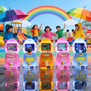 Adorabile Macchina da Gioco Arcade <span class=keywords><strong>per</strong></span> <span class=keywords><strong>Bambini</strong></span> a Moneta con Tema Famiglia <span class=keywords><strong>di</strong></span> Squali, Multigioco: Sparatutto, Corse, Pesca - Product Image 6