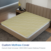 Housse de matelas universelle ajustée, anti-poussière, unie, protection de matelas, vente en gros, OEM, textile de maison
