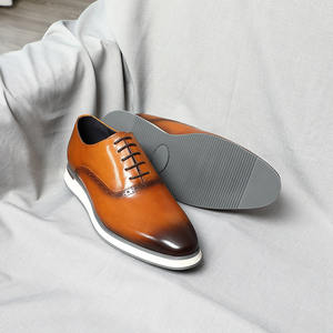 รองเท้าหนังแท้ผู้ชายทรงลำลองแบบใหม่ สไตล์หรูหราทันสมัย ไซส์ใหญ่ หัวกลม - Product Image 3