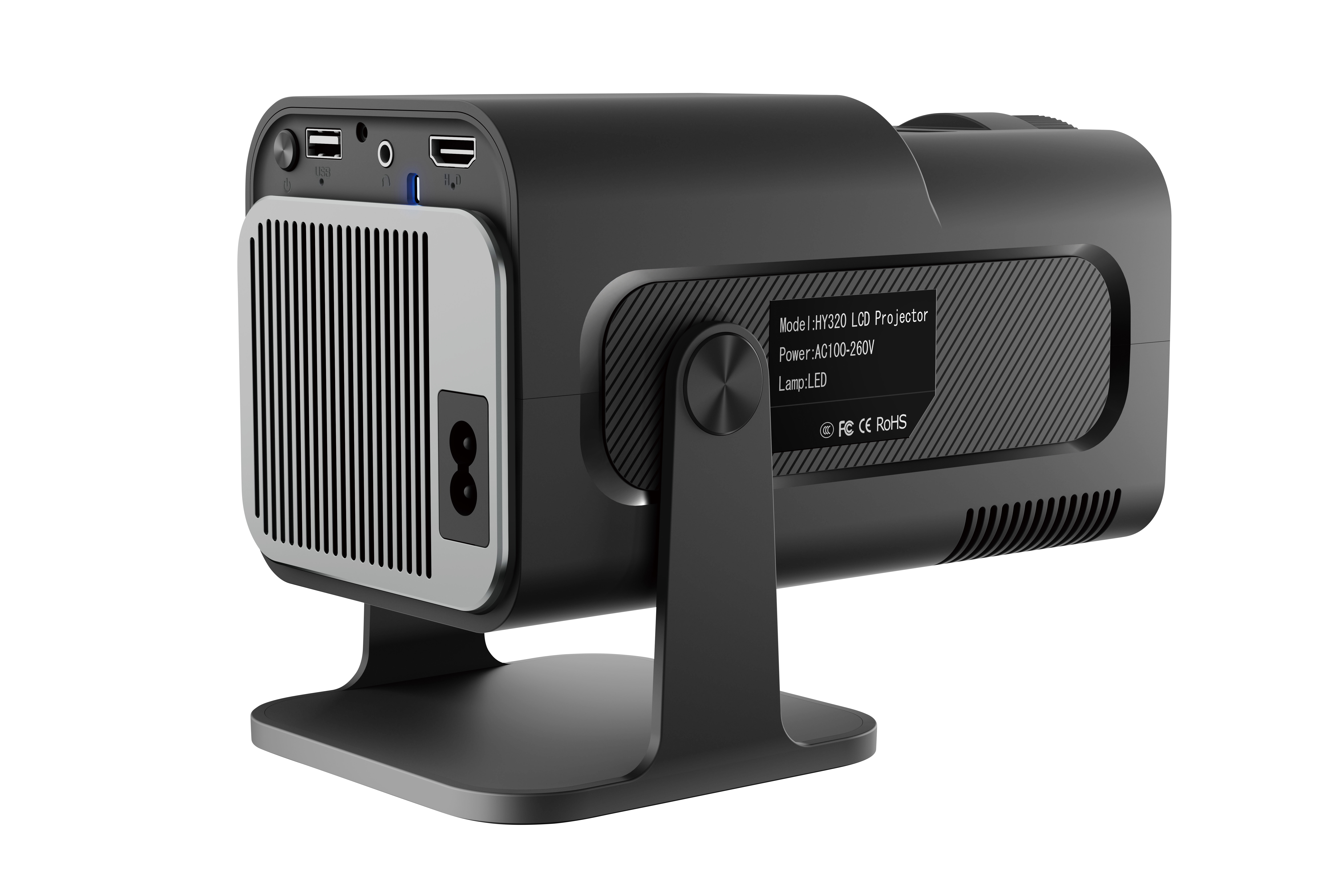 HY320 1080P Full HD Gaming Projector - Portable 3D Home Theater