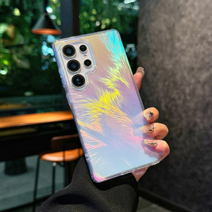 Hot bán đẹp nam châm mạnh mẽ IMD Gradient từ đầy màu sắc lông trường hợp điện thoại cho Samsung S25 - Product Image 6