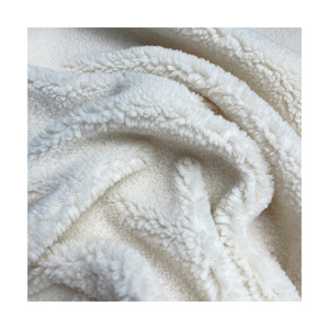 Tissu en polaire sherpa 100% polyester de qualité supérieure, épais, dense, résistant au rétrécissement, à motif brossé, pour manteaux et vestes - Product Image 3