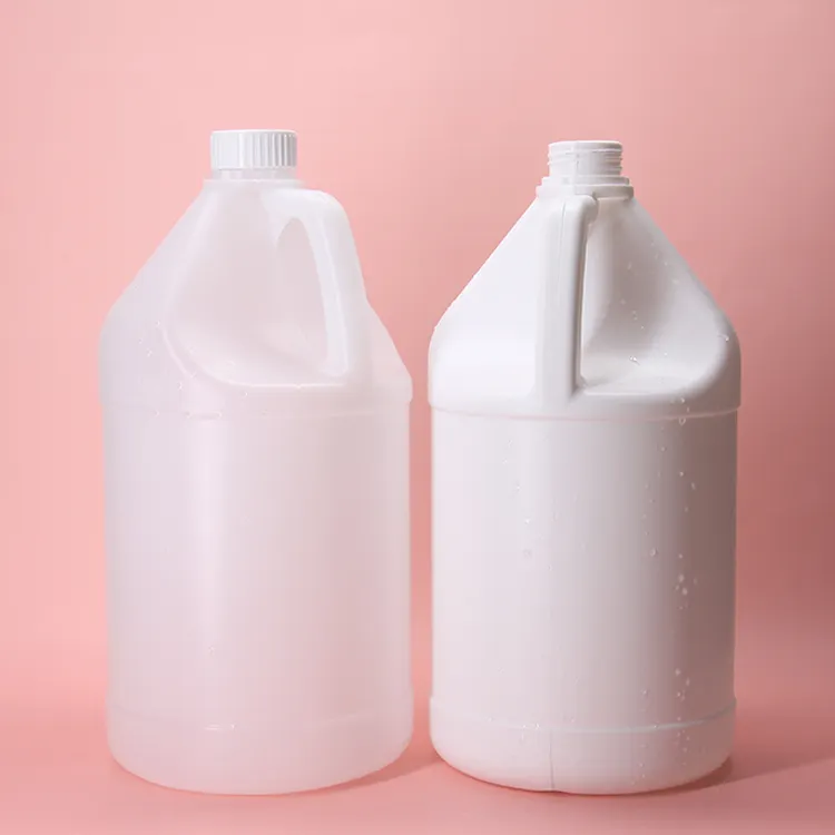 Recipientes redondos de plástico de Hdpe para botellas, cubos cuadrados para detergente líquido para ropa
