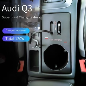 Base de Carga Inalámbrica para <span class=keywords><strong>Audi</strong></span> <span class=keywords><strong>Q3</strong></span> <span class=keywords><strong>RS</strong></span> F3 <span class=keywords><strong>Sportback</strong></span>, con Cable Retráctil Tipo-C, para el Interior del Automóvil - Product Image 4