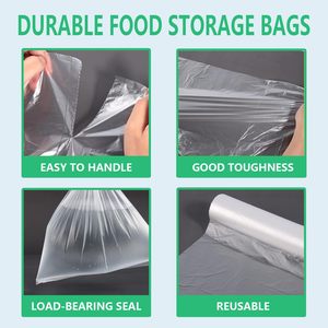 9527 Sachets en plastique transparent pour produits frais, 12x16 pouces, 350 unités, rouleau de conservation alimentaire, résistants à la congélation et à la chaleur, pour fruits et légumes - Product Image 5